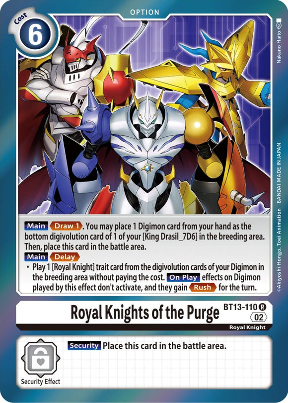 Royal Knights of the Purge [BT13-110] [Versus Royal Knights Booster]