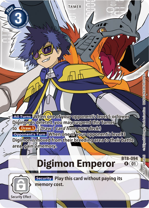 Digimon Emperor [BT8-094] (Tamer Party Pack -The Beginning-) [New Awakening]