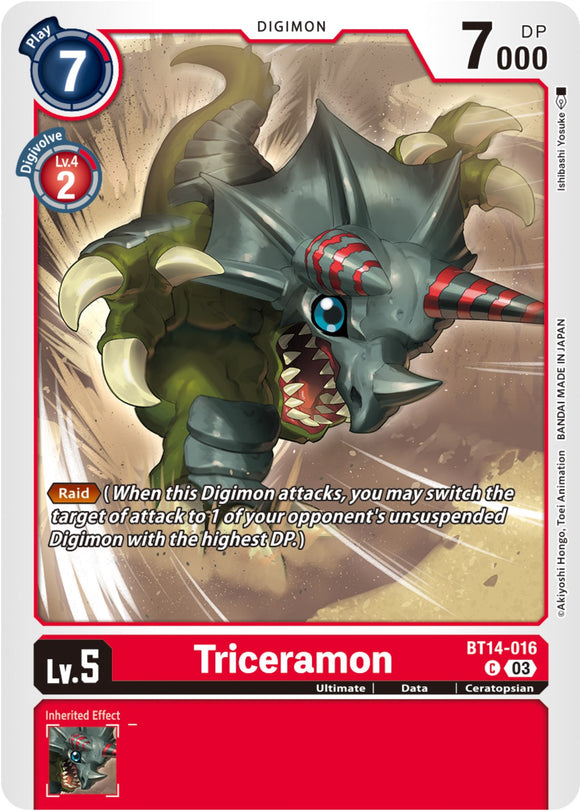 Triceramon [BT14-016] [Blast Ace]