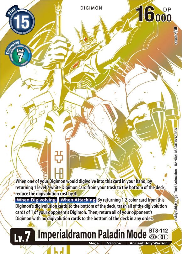 Imperialdramon Paladin Mode [BT8-112] (Blast Ace Special Edition) [New Awakening]
