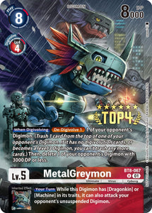 MetalGreymon [BT8-067] (Digimon 3-On-3 November 2023 Top 4) [New Awakening]