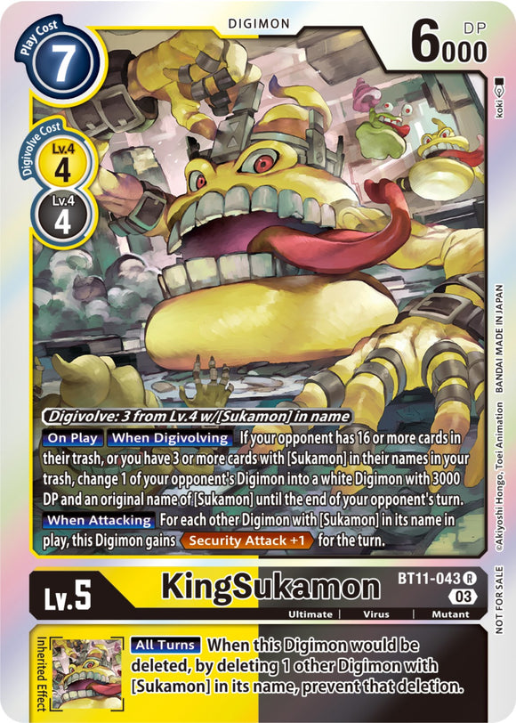 KingSukamon [BT11-043] (Winner Pack -Blast Ace-) [Dimensional Phase]