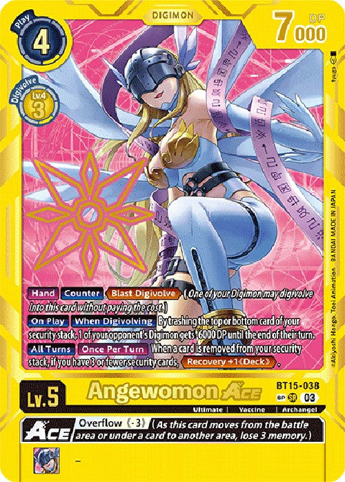 Angewomon Ace (Special Rare) [BT15-038] [Exceed Apocalypse]