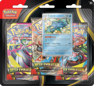 *Pre-Order* Scarlet & Violet: Mega Evolution - 3 Pack Blister (Golduck)