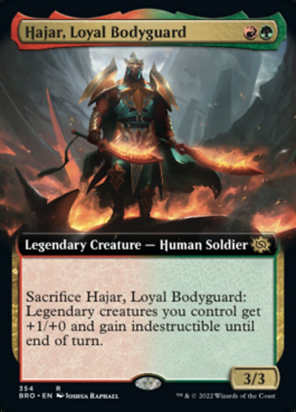 Hajar, Loyal Bodyguard (Extended Art) [The Brothers' War]