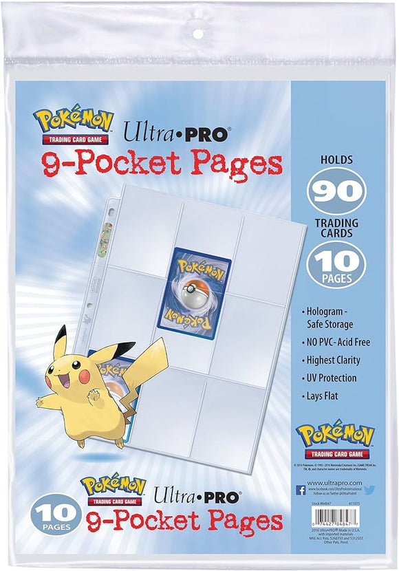 Ultra Pro - Pokemon Series 9 Pockets Pages (10)