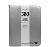 Ultra Pro - 9 Pocket Zippered Fire Resistant - Silver - PRO Binder (360)