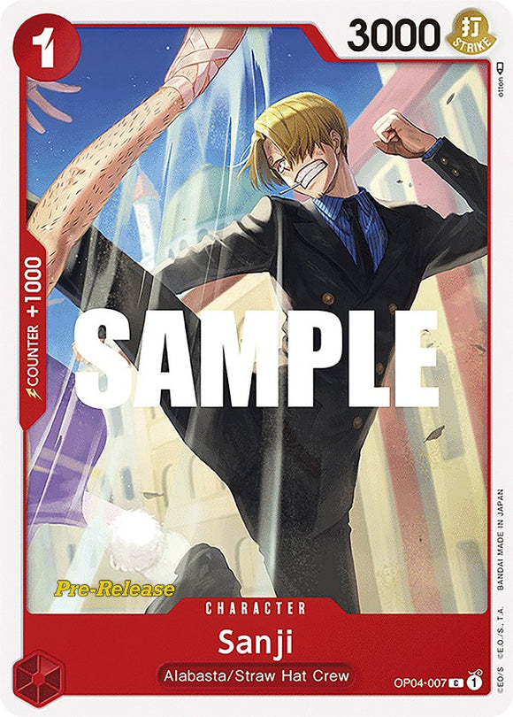 Sanji [Kingdoms of Intrigue Pre-Release Cards]