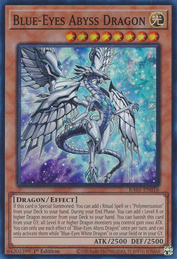 Blue-Eyes Abyss Dragon [RA01-EN016] Super Rare