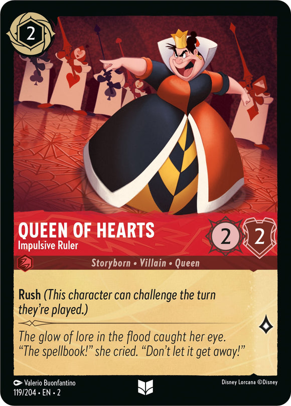 Queen of Hearts - Impulsive Ruler (119/204) [Rise of the Floodborn]