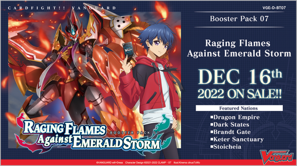 Cardfight!! Vanguard - willDress - Raging Flame Against Emerald Storm - Booster Box