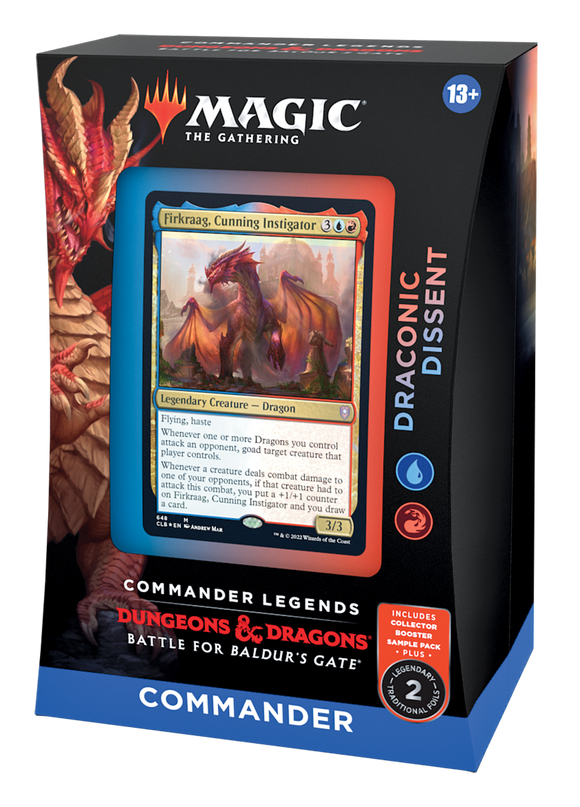 Magic - Commander Legends: Battle For Baldur’s Gate - Draconic Dissent (Blue/Red) - Commander Deck