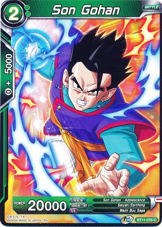 Son Gohan (Green) (BT11-076) [Vermilion Bloodline] 