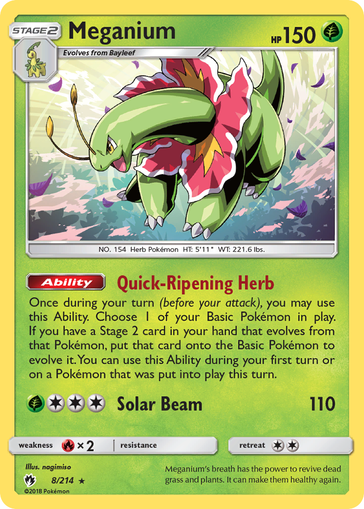 Meganium (8/214) [Sun &amp; Moon: Lost Thunder] 