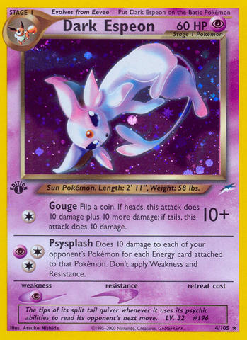 Dark Espeon (4/105) [Neo Destiny 1st Edition] 