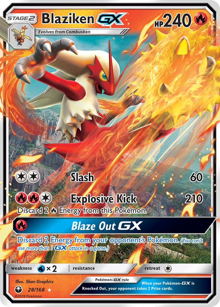 Blaziken GX (28/168) [Sun &amp; Moon: Celestial Storm] 