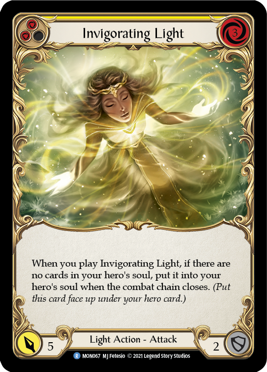 Invigorating Light (Yellow) [MON067-RF] (Monarch) 1st Edition Rainbow Foil 