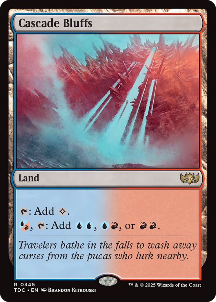 Cascade Bluffs [Tarkir: Dragonstorm Commander] 