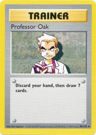 Professor Oak (88/102) [Base Set Shadowless Unlimited] 