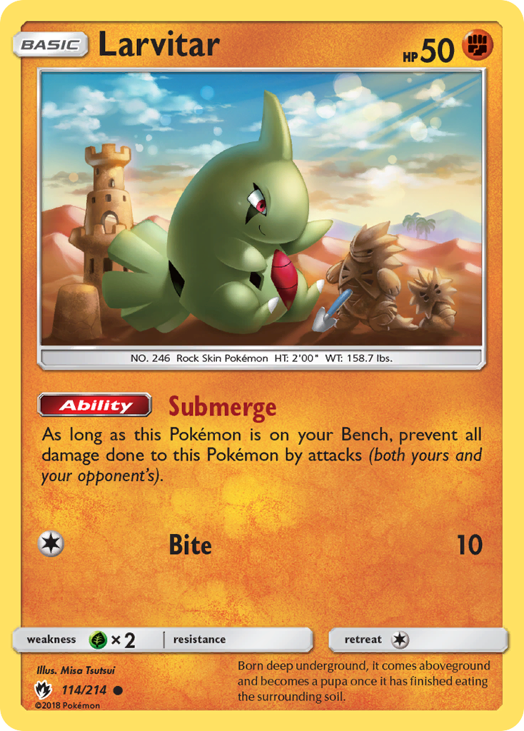 Larvitar (114/214) [Sun &amp; Moon: Lost Thunder] 