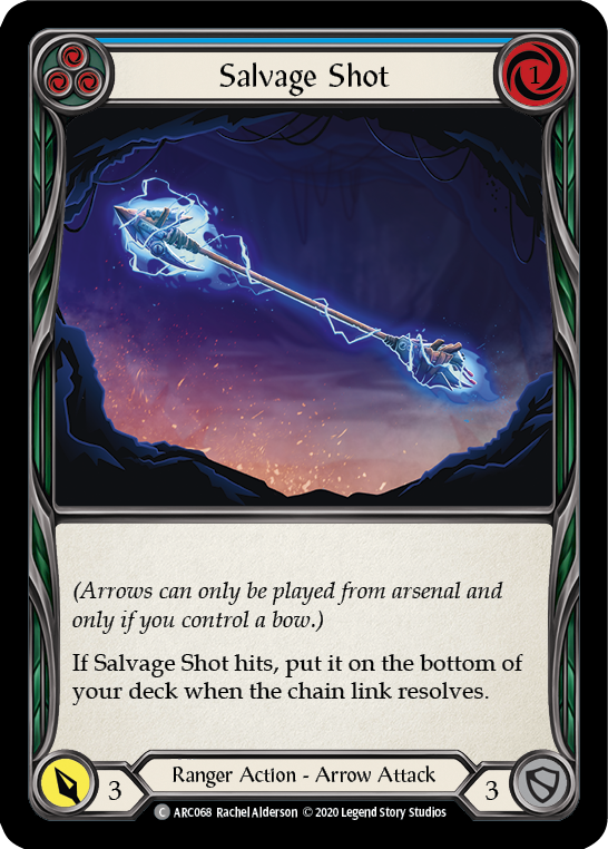 Salvage Shot (Blue) [U-ARC068] (Arcane Rising Unlimited) Unlimited Rainbow Foil 