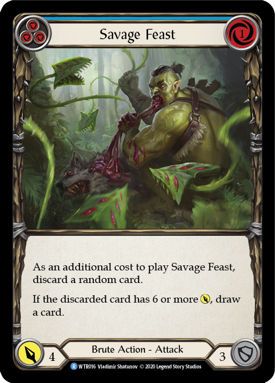 Savage Feast (Blue) [U-WTR016] (Welcome to Rathe Unlimited) Unlimited Normal 