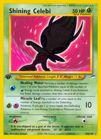 Shining Celebi (106/105) [Neo Destiny 1st Edition] 