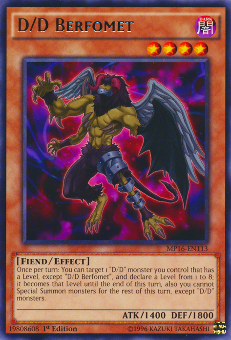 D/D Berfomet [MP16-EN113] Rare 