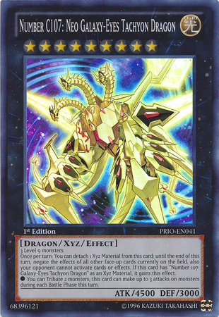 Number C107: Neo Galaxy-Eyes Tachyon Dragon [PRIO-EN041] Ultimate Rare 