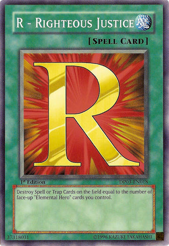 R - Righteous Justice [DP03-EN018] Common 