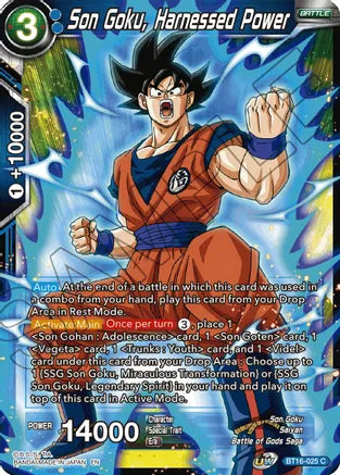 Son Goku, Harnessed Power (BT16-025) [Realm of the Gods] 