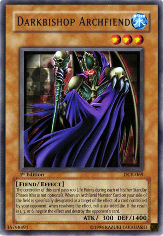 Darkbishop Archfiend [DCR-069] Rare 