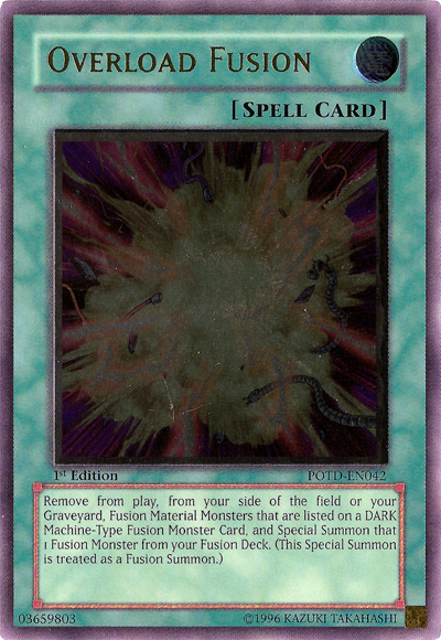 Overload Fusion [POTD-EN042] Ultimate Rare 