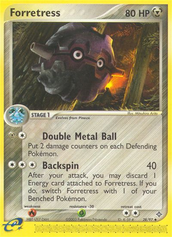 Forretress (28/97) [EX: Dragon] 
