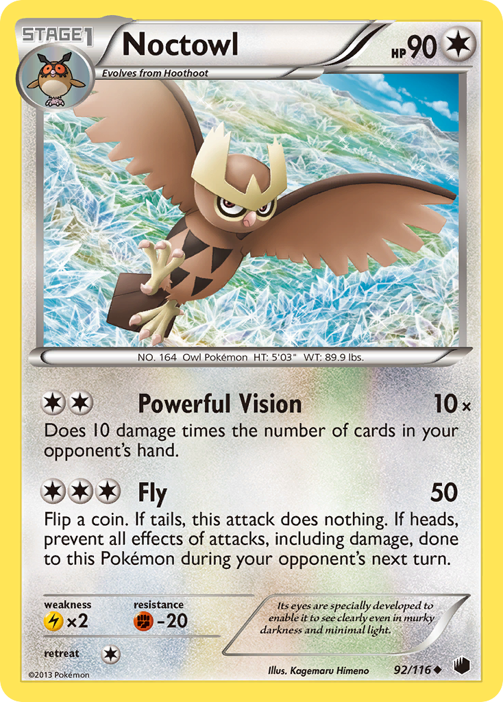 Noctowl (92/116) [Black &amp; White: Plasma Freeze] 