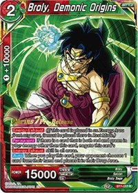 Broly, Demonic Origins (BT7-117_PR) [Assault of the Saiyans Prerelease Promos] 