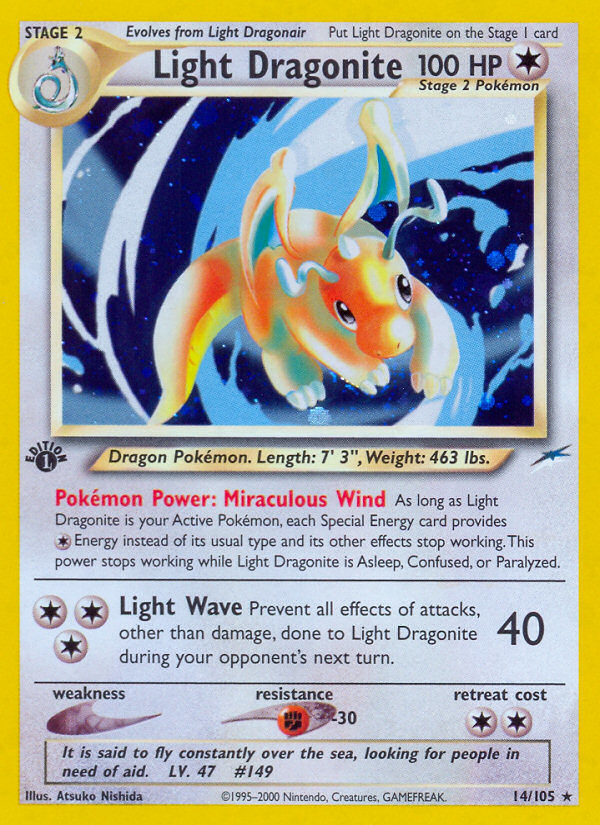 Light Dragonite (14/105) [Neo Destiny 1st Edition] 