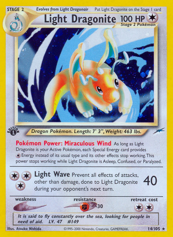Light Dragonite (14/105) [Neo Destiny 1st Edition] 