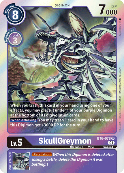 SkullGreymon [BT6-078] [Double Diamond]