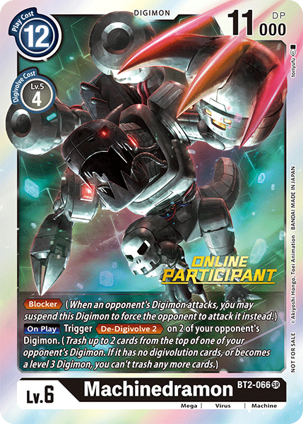 Machinedramon [BT2-066] (Online Participant) [Release Special Booster Ver.1.0 Promos] 