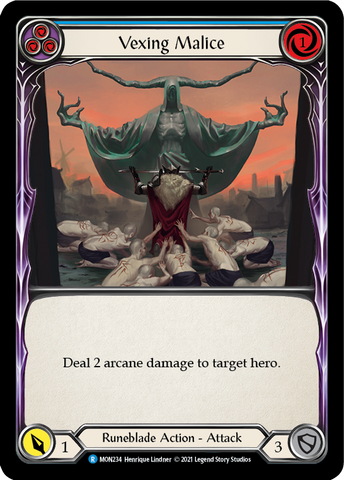 Vexing Malice (Blue) [MON234] (Monarch) 1st Edition Normal 