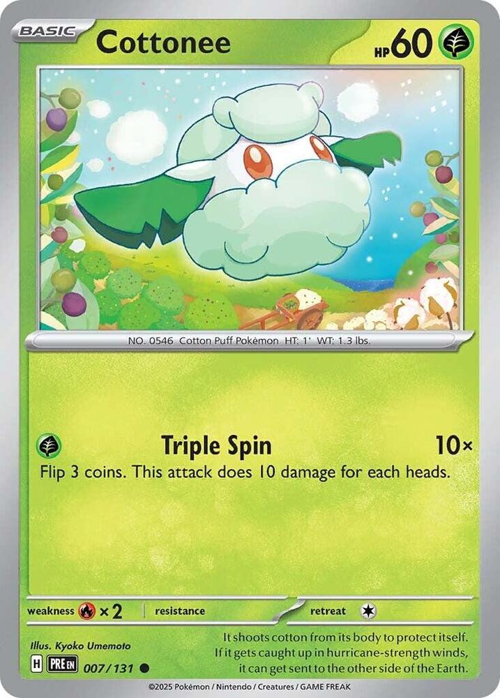 Cottonee (007/131) [Scarlet &amp; Violet: Prismatic Evolutions] 