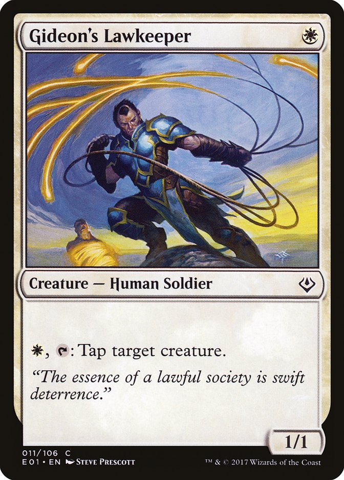 Gideon's Lawkeeper [Archenemy: Nicol Bolas] 