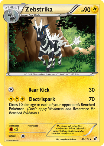 Zebstrika (43/114) [Black &amp; White: Base Set] 