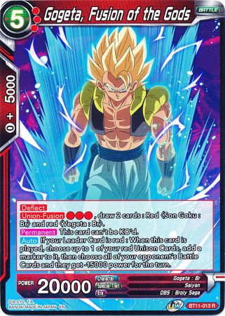 Gogeta, Fusion of the Gods (BT11-013) [Vermilion Bloodline] 