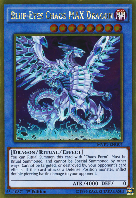 Blue-Eyes Chaos MAX Dragon [MVP1-ENG04] Gold Rare 