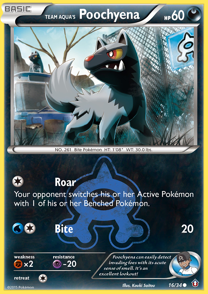 Team Aqua's Poochyena (16/34) [XY: Double Crisis] 