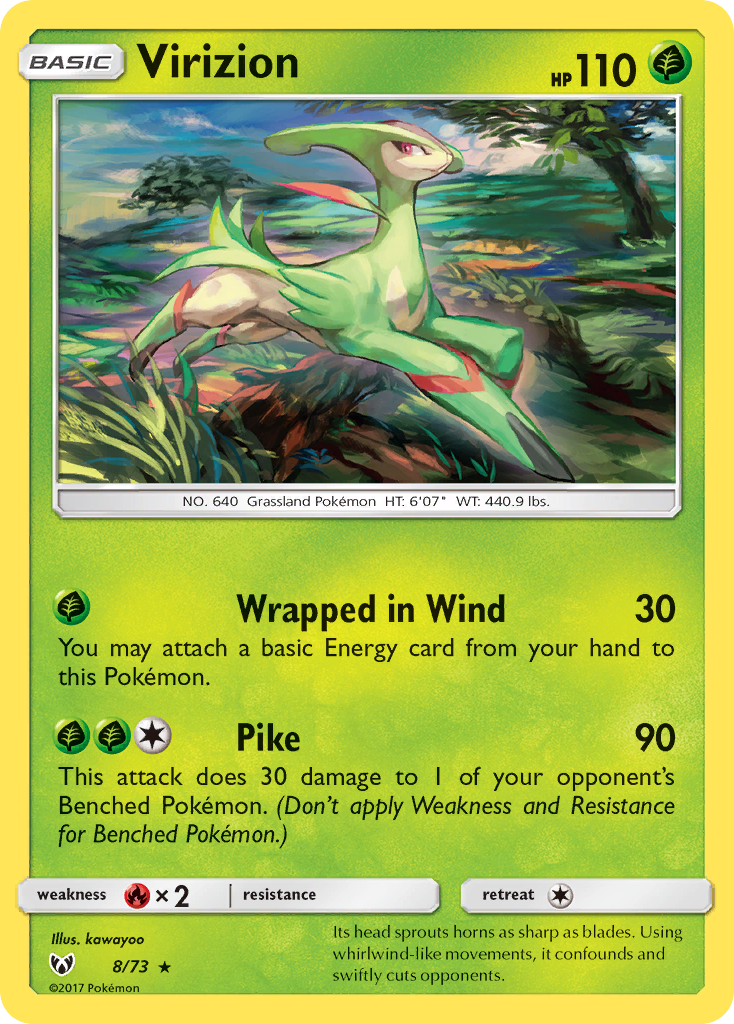 Virizion (8/73) [Sun &amp; Moon: Shining Legends] 