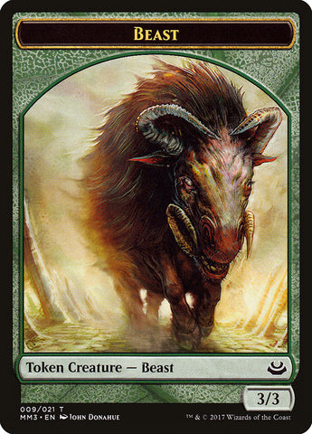 Beast Token (009/021) [Modern Masters 2017 Tokens] 