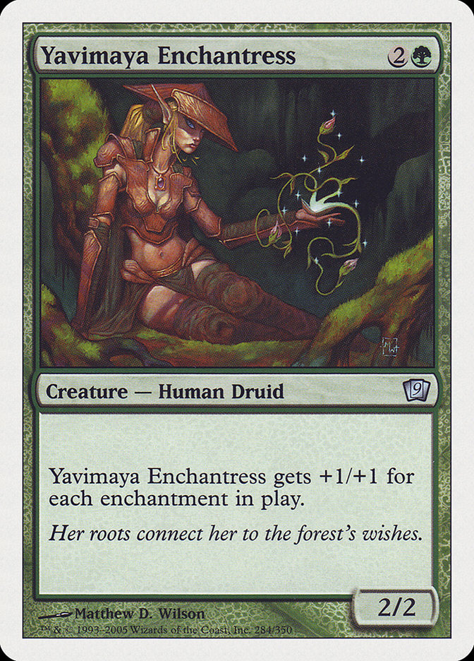 Yavimaya Enchantress [Ninth Edition] 